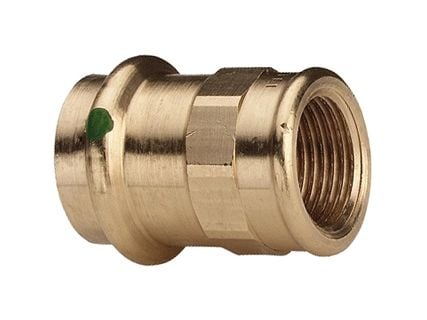 VIEGA Sanpress overgang ¾"x28mm af rødgods muffe/muffe, SC-contur