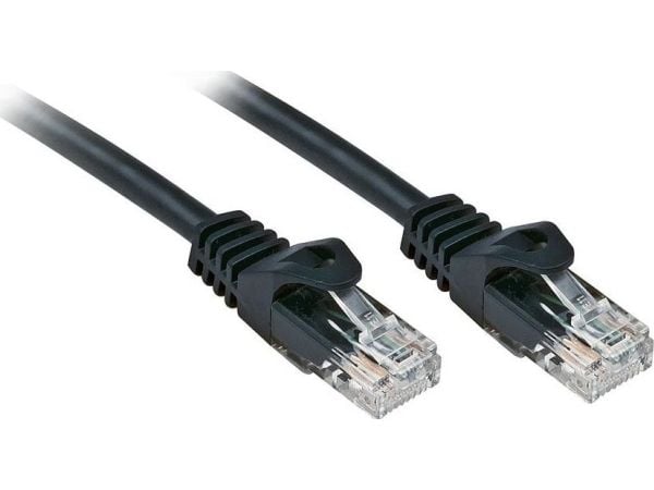 Lindy 48195, 5 m, Cat6, U/UTP (UTP), RJ-45, RJ-45, Svart