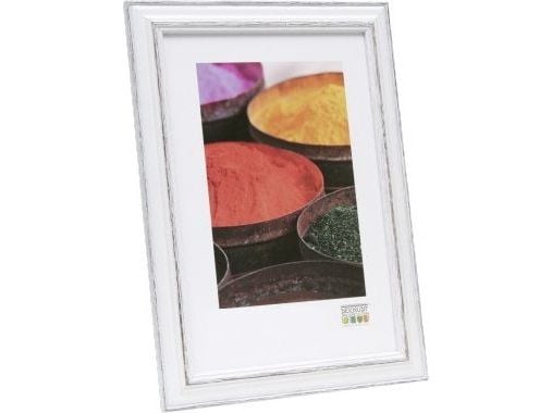 Deknudt S221H3, Enkel bilderamme, Tre, Sort, Hvit, 13 x 18 cm, Rektangulær, 180 mm