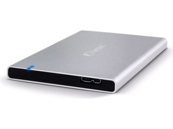FANTEC ALU-7MMU3 - Lagringskapsel - 2,5" - SATA 6Gb/s - USB 3.0 - sølv
