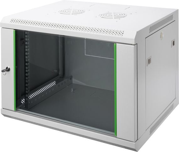 DIGITUS SoHoline DN-19 07-U-EC - Skap - veggmonterbar - grå, RAL 7035 - 7U - 19"