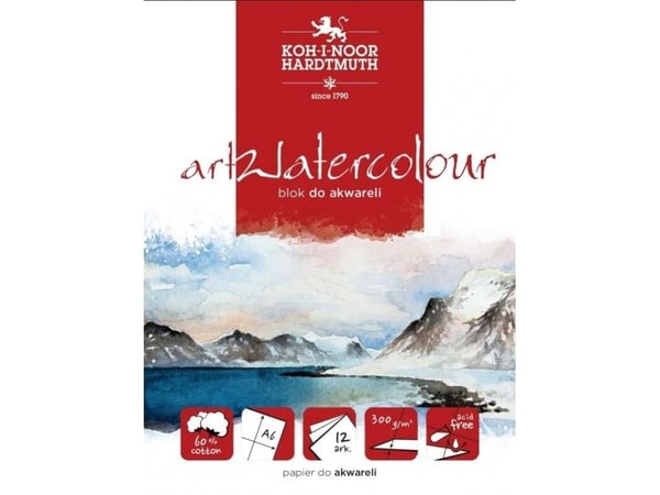 Koh I Noor male-/tegneblokk A5 12k hvit |