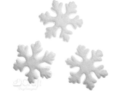 DP Craft isopor snøflak 75 mm, 24 stk (DIST-010)