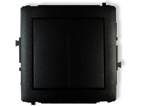 Karlik 12DWP-2, Pintakytkin, Musta, IP20, IP44, 250 V, 10 A