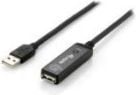 Equip 133336, 5 m, USB A, USB A, USB 2.0, Hanstik/Hunstik, Sort