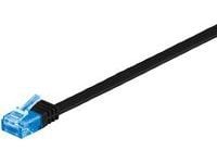 MicroConnect - Verkkokaapeli - RJ-45 (uros) - RJ-45 (uros) - 3 m - UTP - CAT 6a - säikeistetty, litteä - musta