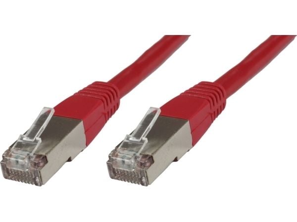 MicroConnect - Nettverkskabel - RJ-45 (hann) til RJ-45 (hann) - 15 cm - 6 mm - SFTP - CAT 6 - halogenfri, rund, flertrådet - rød
