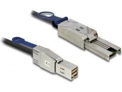 Delock - SAS ekstern kabel - SAS 6Gbit/s - 26-pin 4x Shielded Mini MultiLane SAS (SFF-8088) (hann) til 36-pins 4x skjermet Mini MultiLane (hann) - 2 m