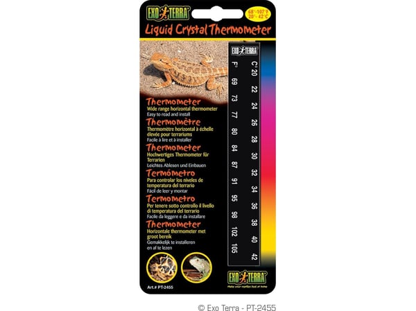 Strip termometer for terrarier