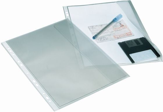 Bantex ertefargede mapper med klaff Maxi A4 110 mikron. 10 stk (100550133/2107-08)