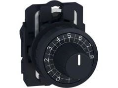 Harmony potentiometerhoved i plast for montering af løst potentiometer med ø6 mm akselilla