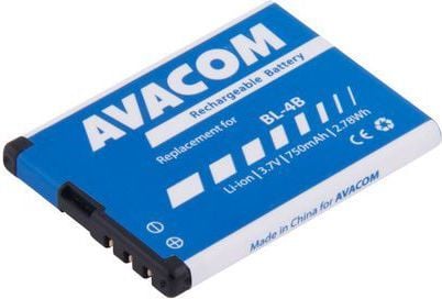 AVACOM GSNO-BL4B-S750 batteri til Nokia 6111 Li-Ion 3,7V 750mAh (BL-4B erstatning)