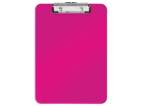 Leitz WOW - Utklippstavle - for A4 (210 x 297 mm) - kapasitet: 80 ark - metallisk rosa