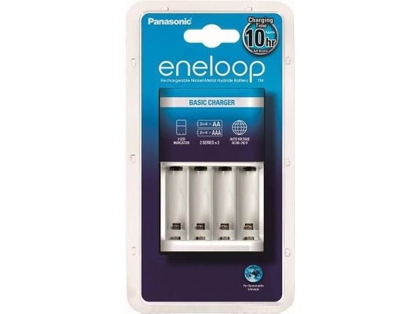 Panasonic BQ-CC51E - 10 t batterilader - (for 4xAA/AAA) - hvit - Europa