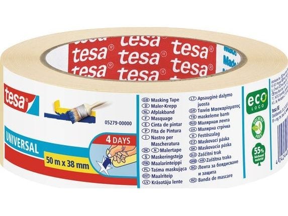 TESA 5279, For generelle formål, Papir, Beige, Keramisk, Glass, Metall, Plast, Tre, Delikat, Smooth (glatt), Universell