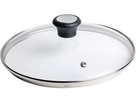 Tefal 280977, Pyöreä, Läpinäkyvä, Lasi, Metalli, 280 mm, 280 mm