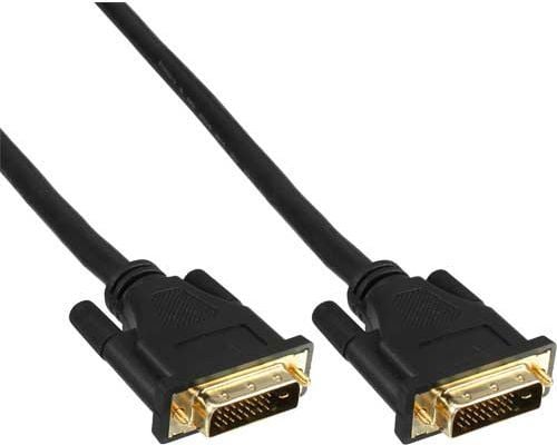 InLine 17783P, 3 m, DVI-D, DVI-D, Hanstik, Hanstik, Musta