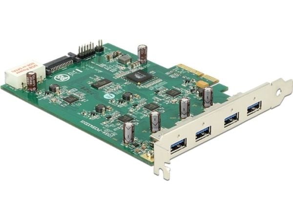 Delock PCI Express Card x4 > 4 x External - USB-adapter - PCIe 2.0 x4 - USB 3.0 x 4