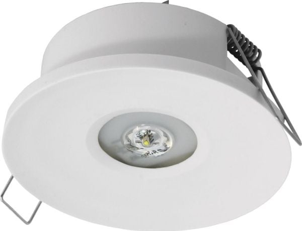 AWEX Emergency lighting fitting AXP IP65/20 ECO LED 1W 125lm 3h single-purpose AT white (AXPO/1W/E/3/SE/AT/WH)