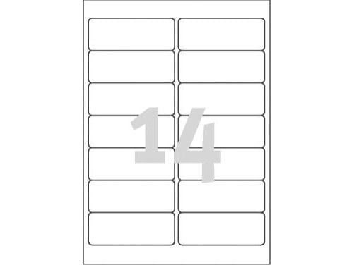Avery J8563-25, Läpinäkyvä, A4, Polyesteri, 99,1 mm, 38,1 mm, 350 kpl