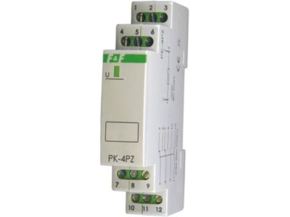 F&F kopplingsrelä för installation 4Z 8A 12V AC/DC (PK-4PZ 12)