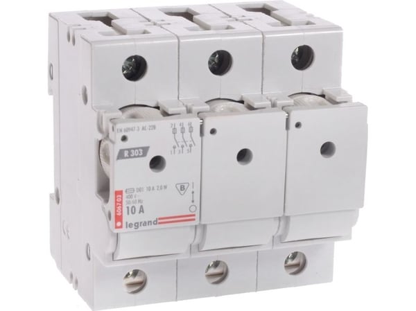 Legrand 3P 10A sulakkeen katkaisija D01 R303 (606703)