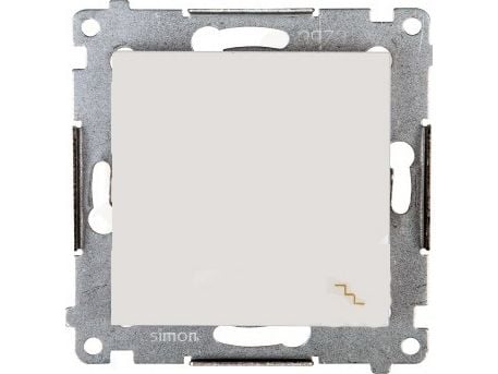 Kontakt-Simon DW6.01/41, Muovi, Valkoinen, IP20, IP44, 250 V, 10 A, 75 mm