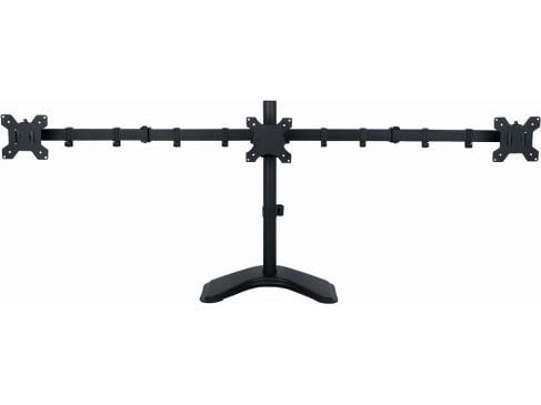 ART L-22N - Stativ - for 3 LCD-skjermer - metall - svart - skjermstørrelse: 13"-27" - skrivebord