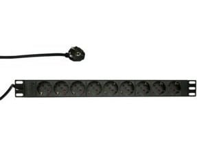 LogiLink PDU9C03, 9 AC-utganger, Type F, 230 V, 50 - 60 Hz, 16 A, 3500 W