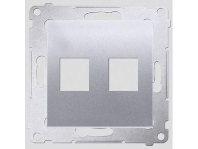 Kontakt-Simon DKP2.01/43, Sølv, Plast, IP20, 75 mm, 32 mm, 75 mm, 75 mm