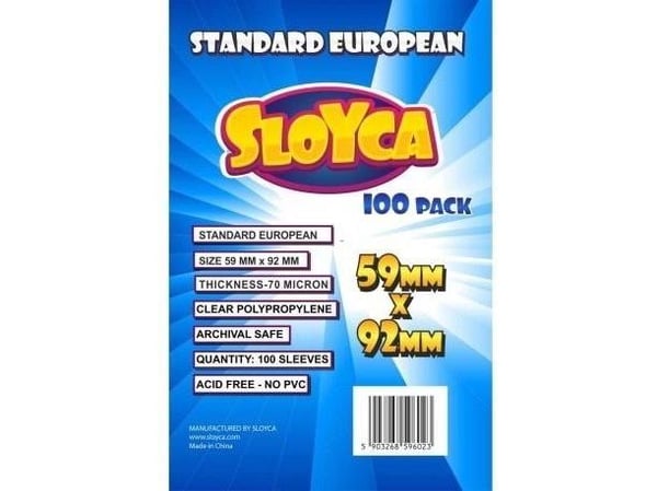 Baldar T-skjorter Standard European 59x92mm (100 stk) SLOYCA