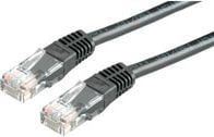 ROLINE 21.15.0525, 0,5 m, Cat5e, U/UTP (UTP), RJ-45, RJ-45, Sort