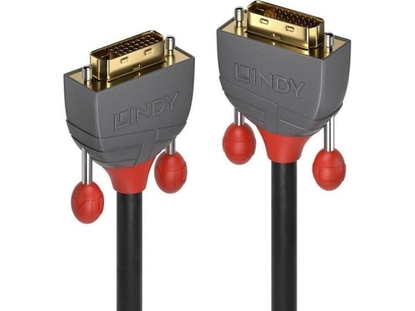 Lindy 36224, 5 m, DVI-D, DVI-D, Hankjønn, Hankjønn, Sort