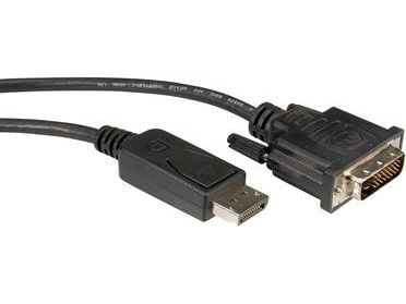 ROLINE 11.04.5610, 2 m, DVI-D, DisplayPort, Hankjønn, Hankjønn, Rett