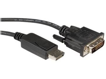 ROLINE 11.04.5772, 2 m, DisplayPort, DVI, Hankjønn, Hankjønn, Rett