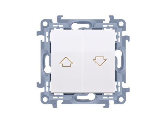 Kontakt-Simon CZP1.01/11, Painikekytkin, Muovi, Valkoinen, IP20, IP44, 250 V, 10 A