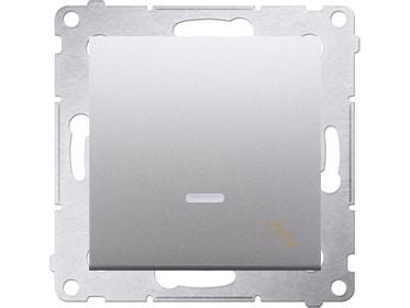 Kontakt-Simon DW6AL.01/43, Muovi, Hopea, IP20, IP44, 250 V, 16 A, 75 mm