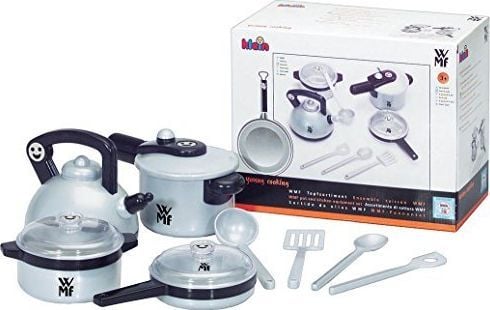 Theo Klein WMF pot set, Tyttö, Musta, Hopea
