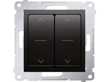 Kontakt-Simon DZW2.01/48, Plast, Anthracit, IP20, 250 V, 10 A, 75 mm