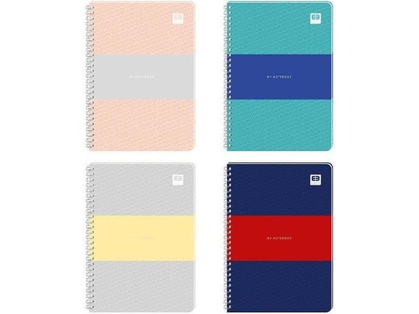Interdruk A5 80k Grid Black&Blue Pastel Musta&Blue Pastel