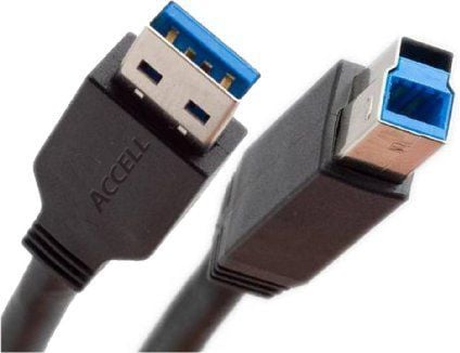 InLine USB A - USB B M-M 5m, 5 m, USB A, USB B, USB 3.2 Gen 1 (3.1 Gen 1), Hankjønn/hankjønn, Svart