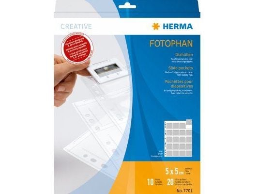 HERMA 7698, Läpinäkyvä, Polypropeeni (PP), 50 x 50 mm, 10 kpl