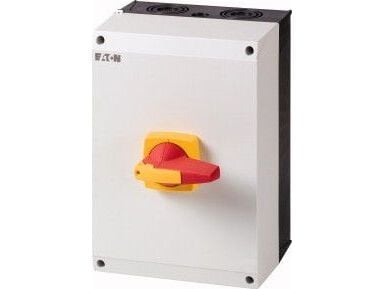 Eaton 4P 125A erottelukytkin, riippulukolla, IP65-kotelossa DMM-125I5/P-R (172854)