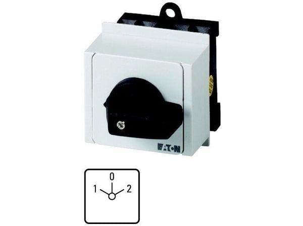 Eaton T0-4-8213/IVS, Vippströmställare, 4P, Plast, Svart, Vit, IP30, 54 mm