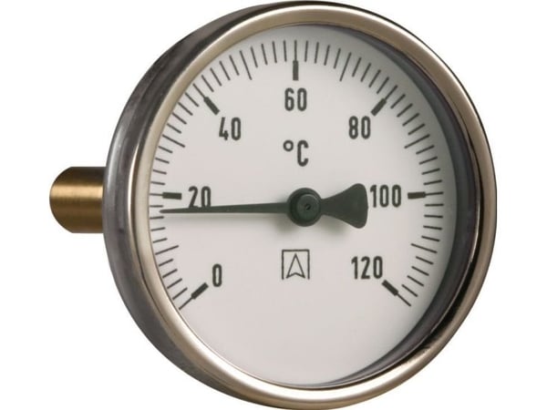 Afriso bimetalltermometer BiTh 100 mm 0 - 120°C hylse 63 mm 1/2" (63812)