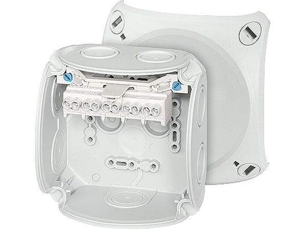 Hensel Cable junction box 104x104x70 5x4mm2 CU IP66 gray DK 0404 GZ (62000151)