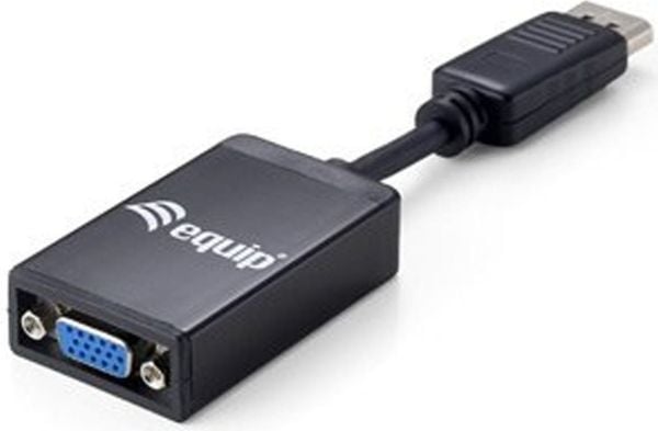 Equip 133435, 0,15 m, DisplayPort, VGA, Hankjønn, Hunkjønn, 1920 x 1200 piksler