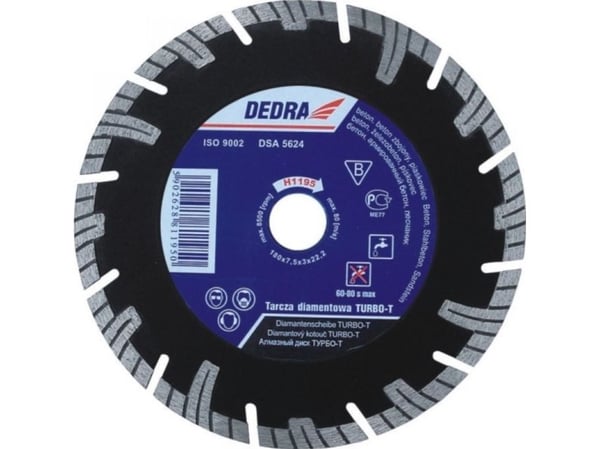 Dedra Diamond-skive for skjæring av betong 350 x 25,4 mm (H1199E-35)