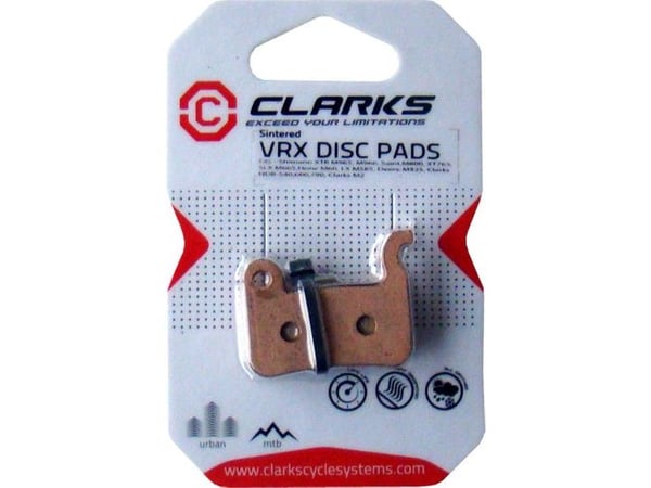 Clarks bremseklosser SHIMANO (XTR M965, M966, Saint M800, XT 765, SLX M665, Hone M60, LX M585, Deore M535) metallisk sintret