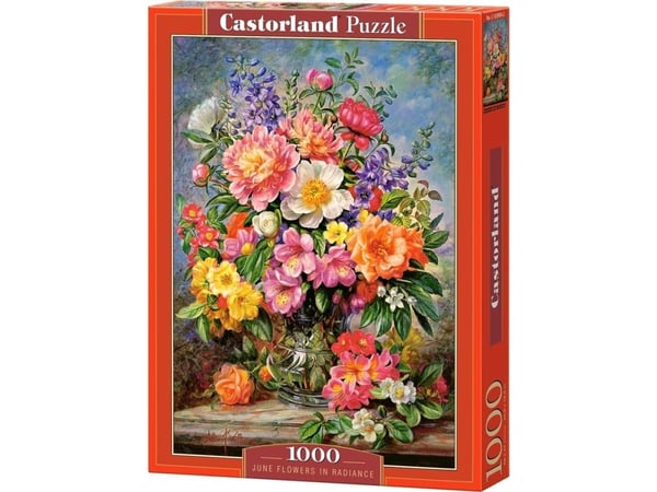 Castorland June Flowers in Radiance, 1000 stykker, Flora, 9 år